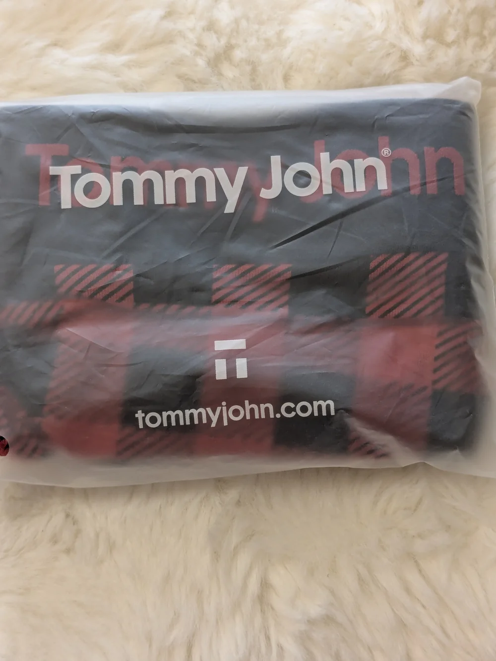 Tommy John Emboldened Red Buffalo Check Second Skin Low Rise Brief XL NIP